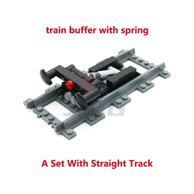 MOC City Train Track Building Block Sets Ziggy's Pop Toy Shoppe