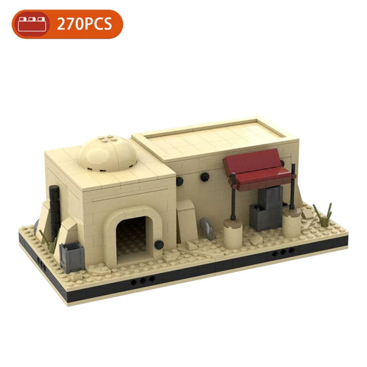 MOC Creative Desert Home Building Blocks Kit Ziggy's Pop Toy Shoppe