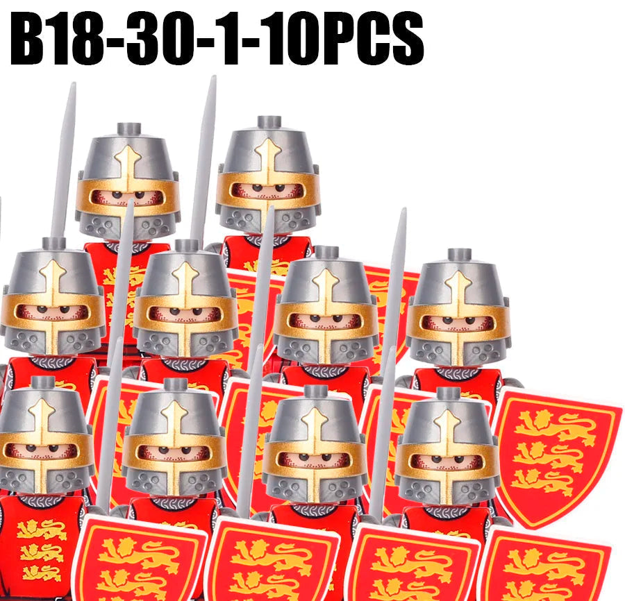 MOC Medieval Knights and Crusaders of the Holy Roman Army Building Blocks Ziggy's Pop Toy Shoppe