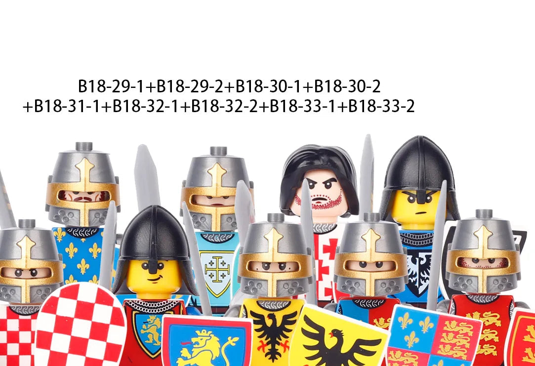 MOC Medieval Knights and Crusaders of the Holy Roman Army Building Blocks Ziggy's Pop Toy Shoppe