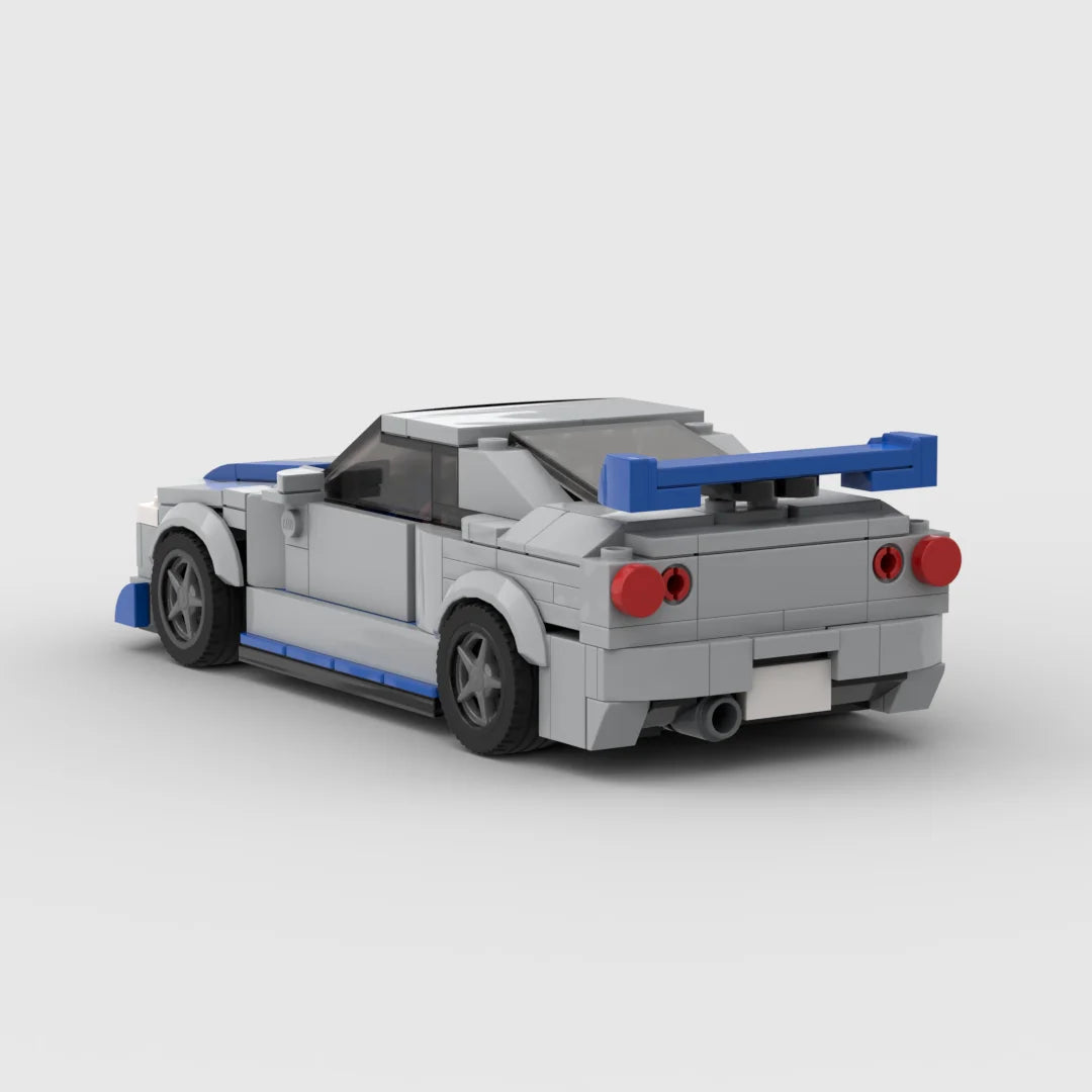 MOC Nissan GTR R34 Racer Building Blocks Ziggy's Pop Toy Shoppe
