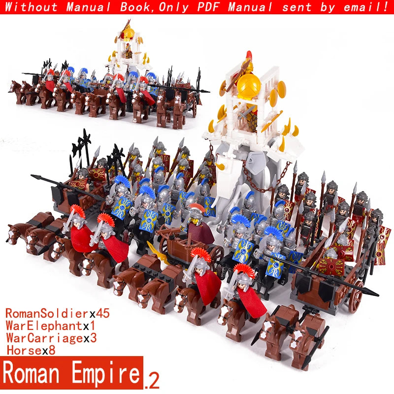 MOC Roman Empire Medieval Knights Building Blocks Group Ziggy's Pop Toy Shoppe