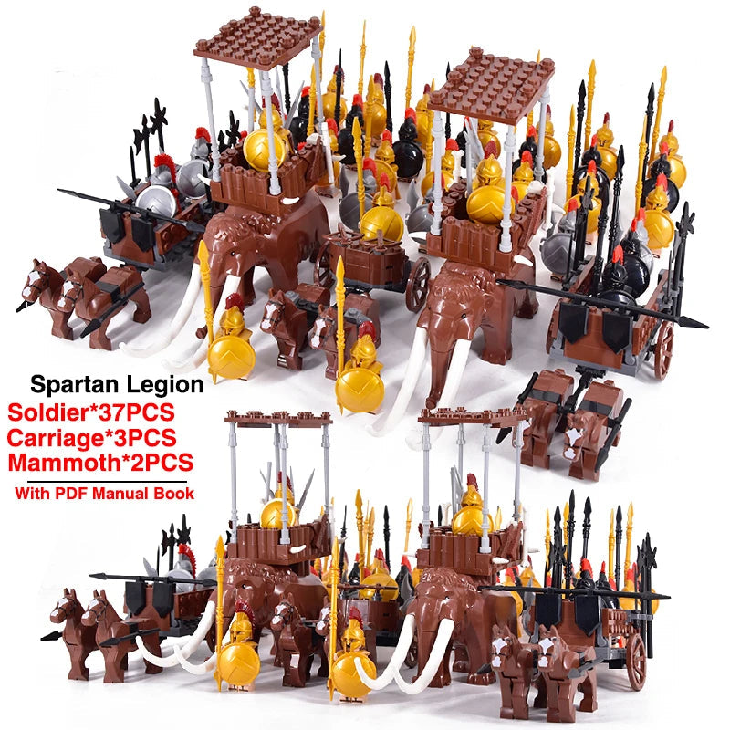MOC Roman Empire Medieval Knights Building Blocks Group Ziggy's Pop Toy Shoppe