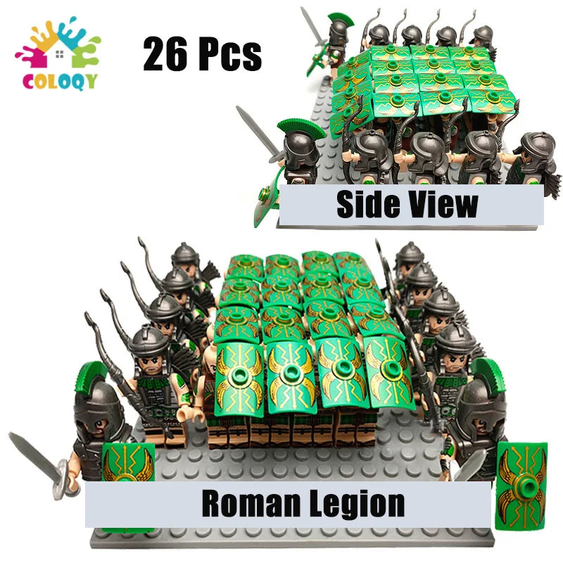 MOC Roman Legion Building Blocks Figures Ziggy's Pop Toy Shoppe