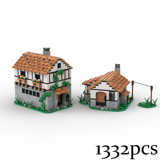 MOC Street View Tudor Medieval Farmhouse Set Ziggy's Pop Toy Shoppe