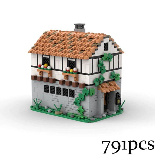 MOC Street View Tudor Medieval House Building Blocks Ziggy's Pop Toy Shoppe