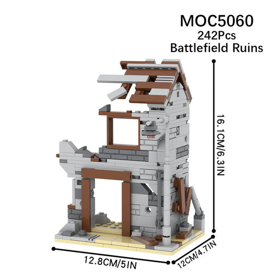 MOC5060 Battlefield Ruins Building Blocks Model Ziggy's Pop Toy Shoppe