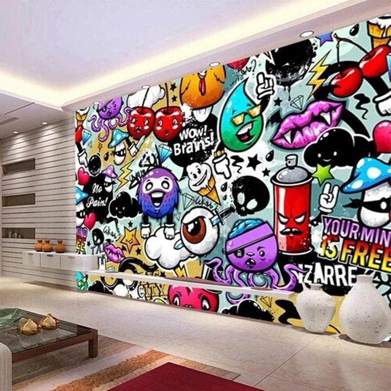 Modern Creative Art Graffiti Mural Ziggy's Pop Toy Shoppe