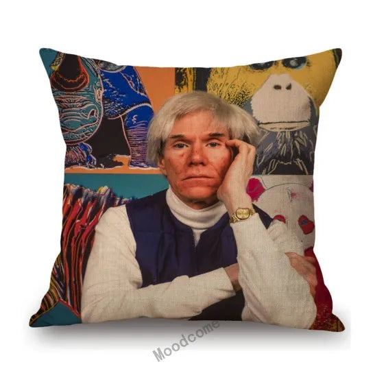 Modern Pop Art Warhol Throw Pillow Cases Ziggy's Pop Toy Shoppe