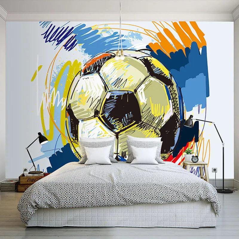 Modern Soccer Custom Mural Ziggy's Pop Toy Shoppe