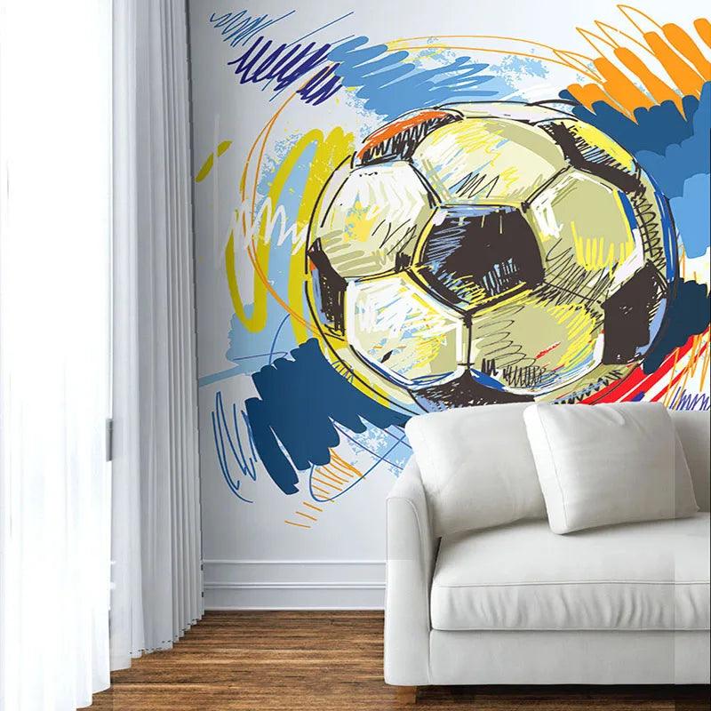 Modern Soccer Custom Mural Ziggy's Pop Toy Shoppe