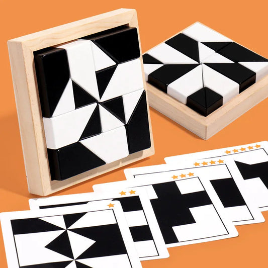 Montessori Geometric Shape Puzzle for Brain Development Ziggy's Pop Toy Shoppe