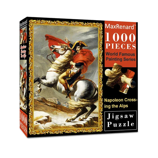 Napoleon Crossing Alps by Jacques David Jigsaw Puzzle - 1000 Pieces Ziggy's Pop Toy Shoppe