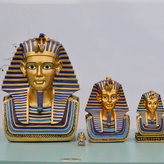 Pharaoh of Egypt King Tutankhamun Burial Mask Statues Ziggy's Pop Toy Shoppe