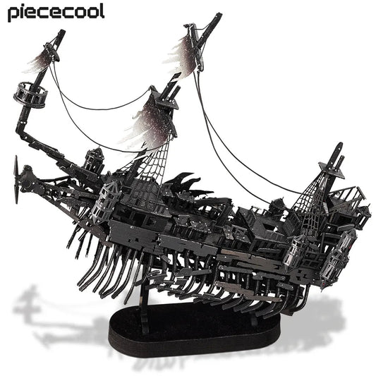Piececool 3D Metal Puzzles Abyssal Ghost Pirate Ship Model Ziggy's Pop Toy Shoppe