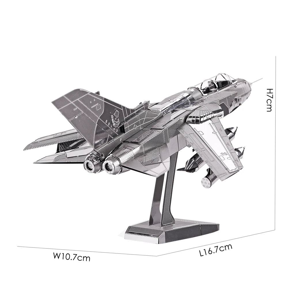 Piececool 3D Metal Tornado Fighter Jet Model Ziggy's Pop Toy Shoppe
