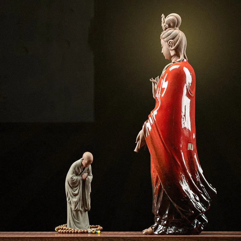 Praying and Wishing Zen Monk Figurines Ziggy's Pop Toy Shoppe