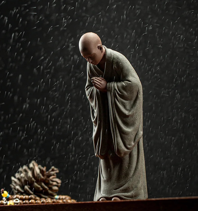 Praying and Wishing Zen Monk Figurines Ziggy's Pop Toy Shoppe