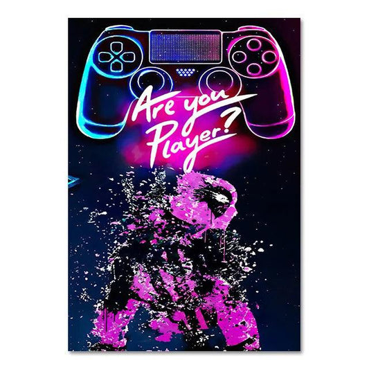 Punk Style Blacklight Are You Player Canvas Ziggy's Pop Toy Shoppe