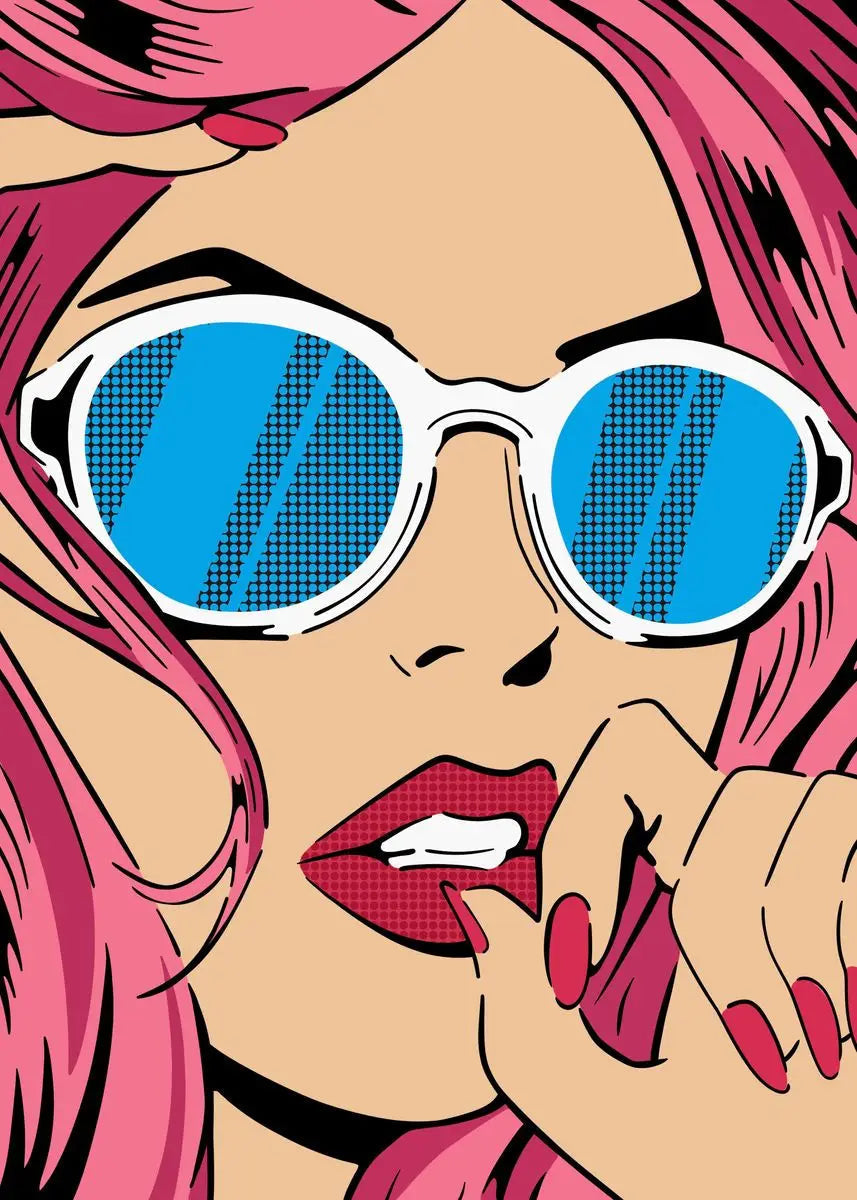 Retro Comics Pop Art TG050-12 Redhead Surprise Poster Ziggy's Pop Toy Shoppe