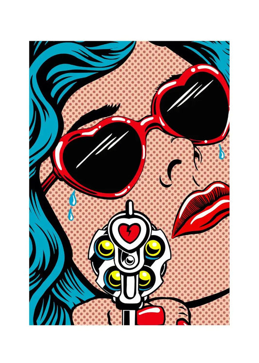 Retro Comics Pop Art TG050-7 Love Gun Poster Ziggy's Pop Toy Shoppe