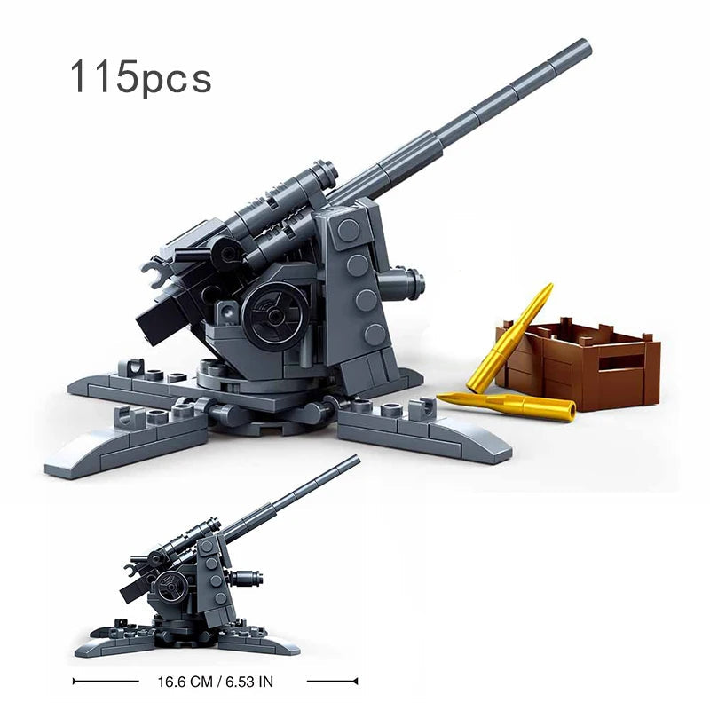 Sluban 115pcs Anti-aircraft Guns M38-B0852 Building Blocks Ziggy's Pop Toy Shoppe