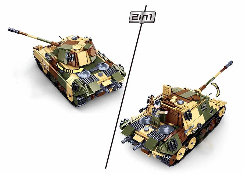 Sluban 524pcs Desert Armored Fighting Vehicle M38-B0858 Building Block Model Ziggy's Pop Toy Shoppe