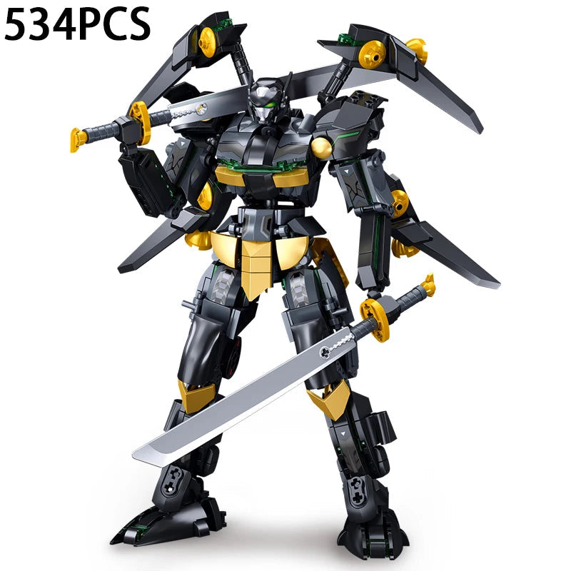 Sluban Armored Florentine Swordsman Mech Robot Building Blocks Model Ziggy's Pop Toy Shoppe
