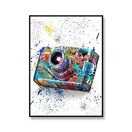 Street Graffiti Pop Art Camera Canvas Ziggy's Pop Toy Shoppe