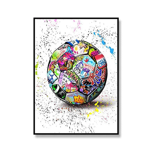 Street Graffiti Pop Art Soccer Ball Canvas Ziggy's Pop Toy Shoppe