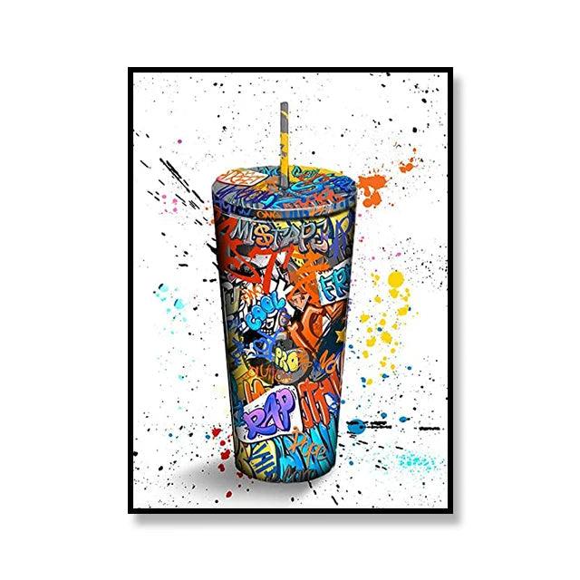 Street Graffiti Pop Art Soft Drink Canvas Ziggy's Pop Toy Shoppe