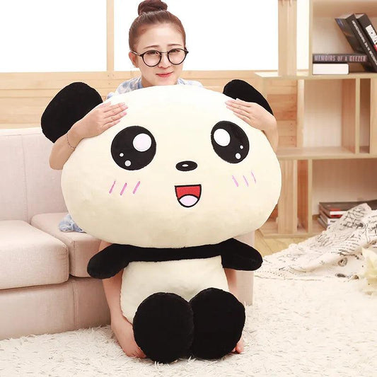 Super Kawaii Big Head Panda Plush Toy Ziggy's Pop Toy Shoppe