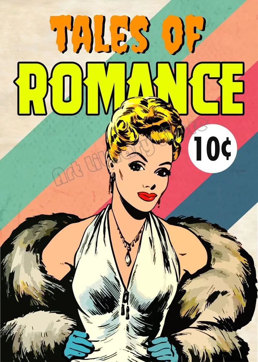 Tales of Romance Vintage Comic Book Cover Art Ziggy's Pop Toy Shoppe