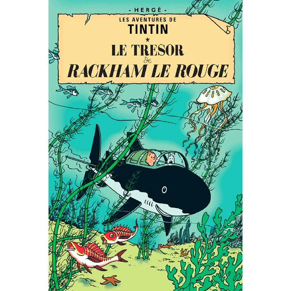 The Adventures of Tintin Poster - Tintin et Le Lac Aux Requins Ziggy's Pop Toy Shoppe
