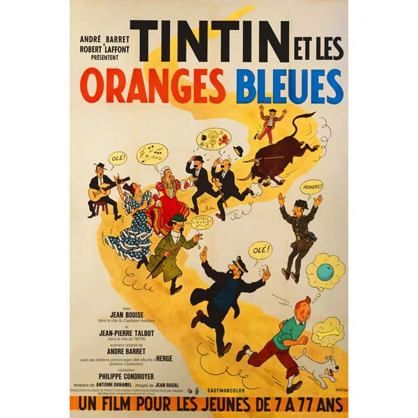 The Adventures of Tintin Poster - Tintin et Le Lac Aux Requins Ziggy's Pop Toy Shoppe