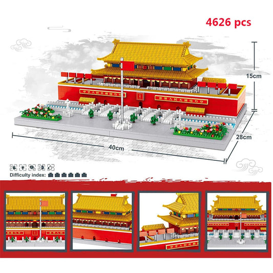Tiananmen Square China Building Blocks Model Ziggy's Pop Toy Shoppe