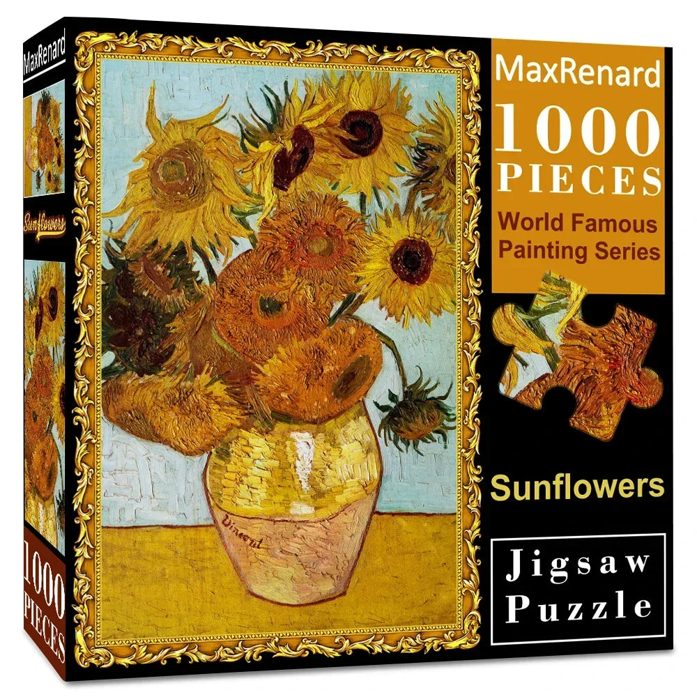 Van Gogh Sunflowers Jigsaw Puzzle - 1000 Pieces Ziggy's Pop Toy Shoppe