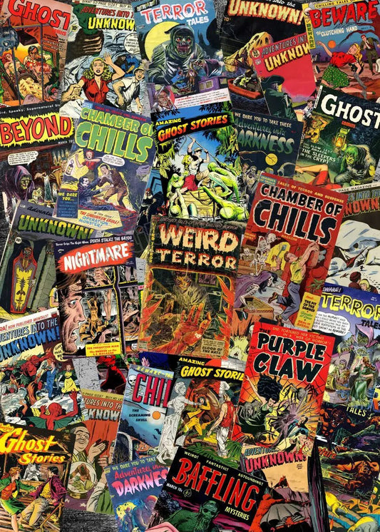Vintage Comic Book Covers Canvas Ziggy's Pop Toy Shoppe