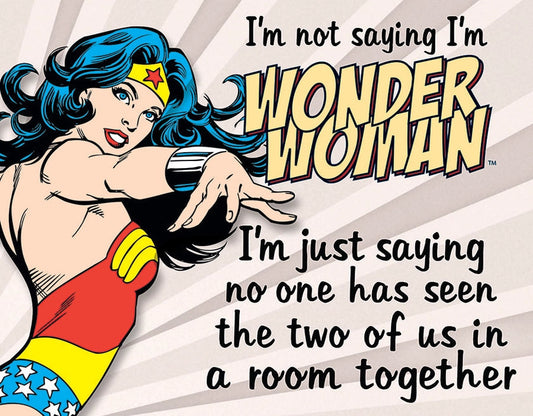 Wonder Woman - Same Room Tin Sign Ziggy's Pop Toy Shoppe