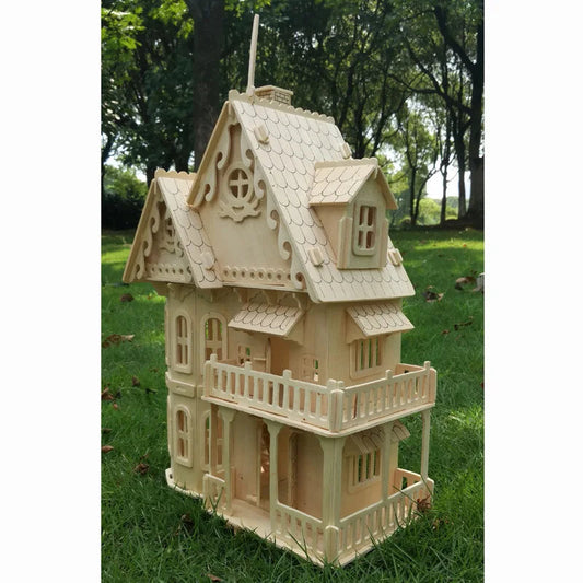 Wood 3D Cottage Puzzle House DIY - Unfinished Ziggy's Pop Toy Shoppe
