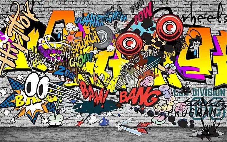 beibehang Graffiti Hip Hop Style Mural Ziggy's Pop Toy Shoppe