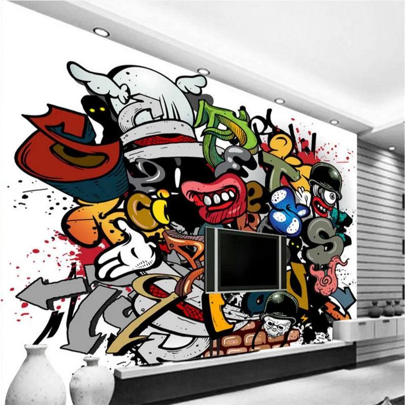 beibehang Graffiti Hip Hop Style Mural Ziggy's Pop Toy Shoppe